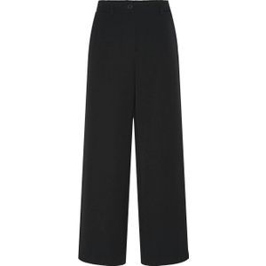 PIECES high waist wide leg broek zwart