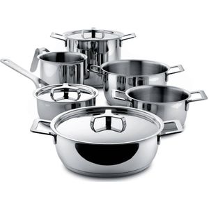 Alessi Pannenset Pots&Pans (6-Delig)