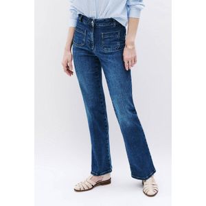Caroll high waist bootcut jeans medium blue denim