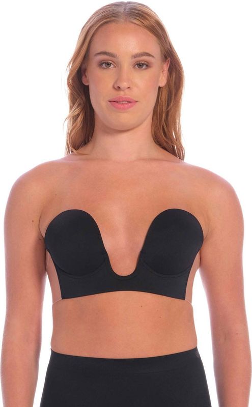 Perfect Secrets voorgevormde strapless plak bh Perfect Plunge Bra zwart