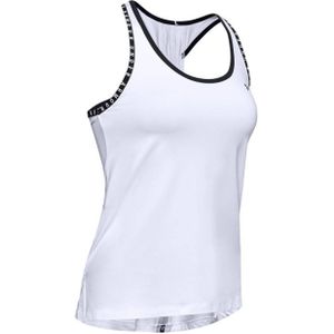 Under Armour sporttop KnockOut wit/zwart