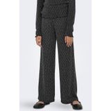 Only - Kogqueen - Lange Broek - Zwart - Glinsterend Dessin