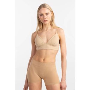 PIECES voorgevormde bralette PCNAMEE beige