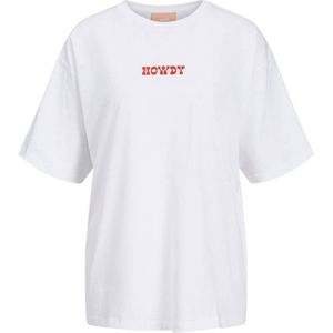 JJXX T-shirt met printopdruk wit/rood