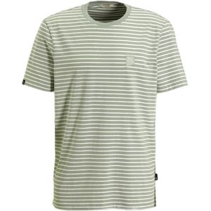 CHASIN' gestreept T-shirt groen
