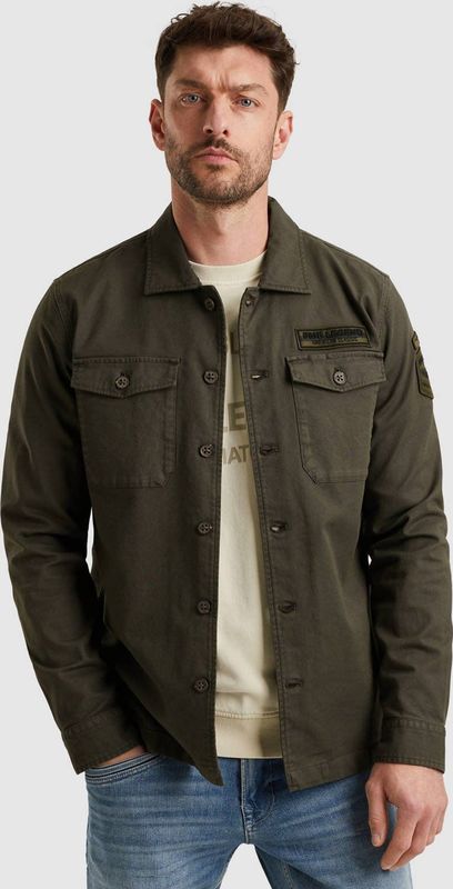 PME Legend - Heren Overhemd - Grijs - Lange Mouw