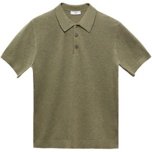 Mango Man regular fit polo groen