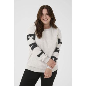 Kaffe Curve sweater grijs