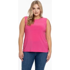 Yoek singlet DOLCE van travelstof roze