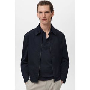 Mango Man tussenjas donkerblauw