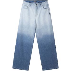 Alix the Label dip-dye high waist wide leg jeans light/medium blue denim