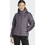 ADIDAS ORIGINALS - Tussenjas - Grafiet/Zwart - Gewatteerde Jas - Met Capuchon