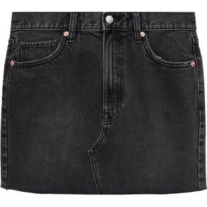 Mango spijkerrok black denim