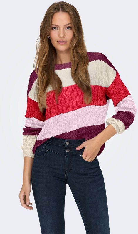 JDY - JDYBADUT - Gebreide Trui - Gestreept