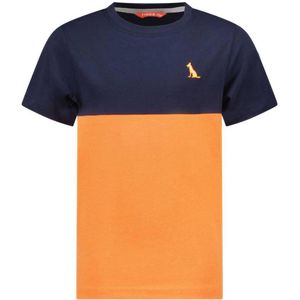 TYGO & vito T-shirt Twist feloranje/donkerblauw