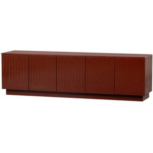 BePureHome Pencil TV Meubel - Grenen - Merlot Gloss - 52x180x40