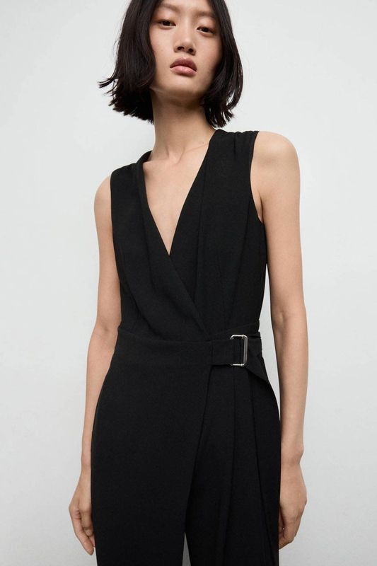 Mango jumpsuit zwart