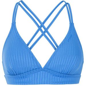 Protest voorgevormde triangel bikinitop MIXTUNE met ribstructuur blauw