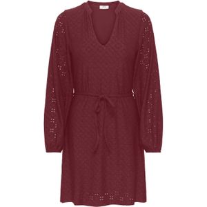 JDY - JDYCATHINKA - Jurk - Wijnrood - Korte Mouwen