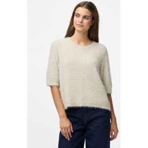 PIECES gebreide trui beige