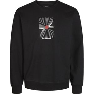 R.D.D. ROYAL DENIM DIVISION sweater RDDWILLIE met printopdruk zwart