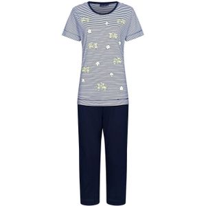 Rebelle pyjama donkerblauw/wit
