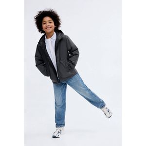 Mango Kids - Gewatteerde Jas - Blauw - Waterdicht - Met Capuchon