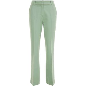 WE Fashion flared pantalon mintgroen