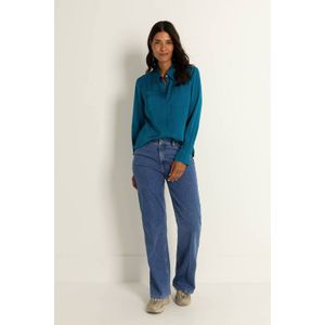 Claudia Sträter high waist flared jeans medium blue denim
