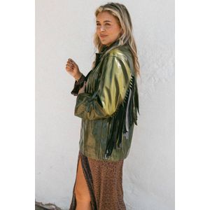 Bolina Island x Florine Hofstee imitatieleren jasje groen