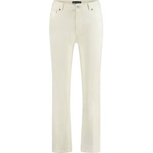 Expresso cropped straight fit broek ecru