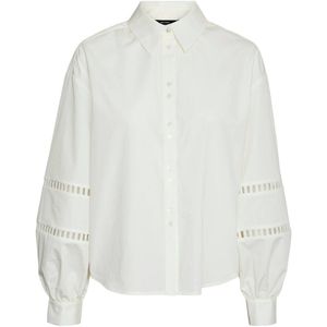 VERO MODA VMEYA blouse met open detail wit