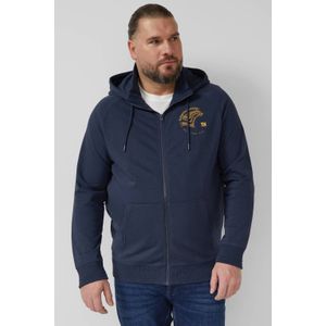 s.Oliver Big Size sweatvest donkerblauw