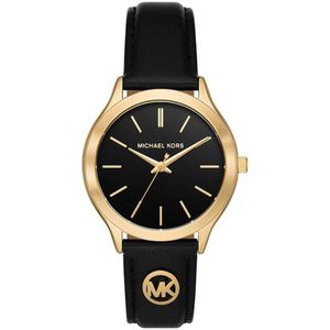 Michael Kors horloge MK7482 Slim Runway goudkleurig