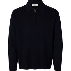 SELECTED HOMME pullover gebreid donkerblauw