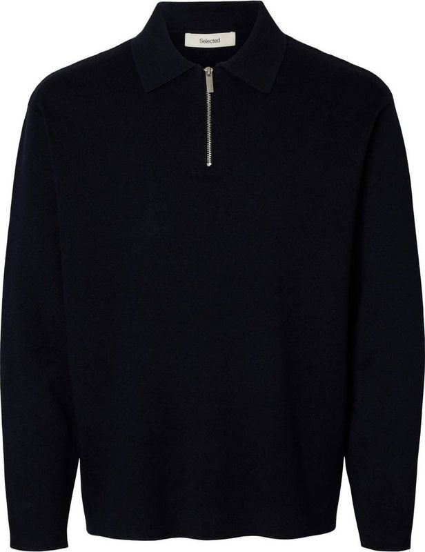 SELECTED HOMME pullover gebreid donkerblauw