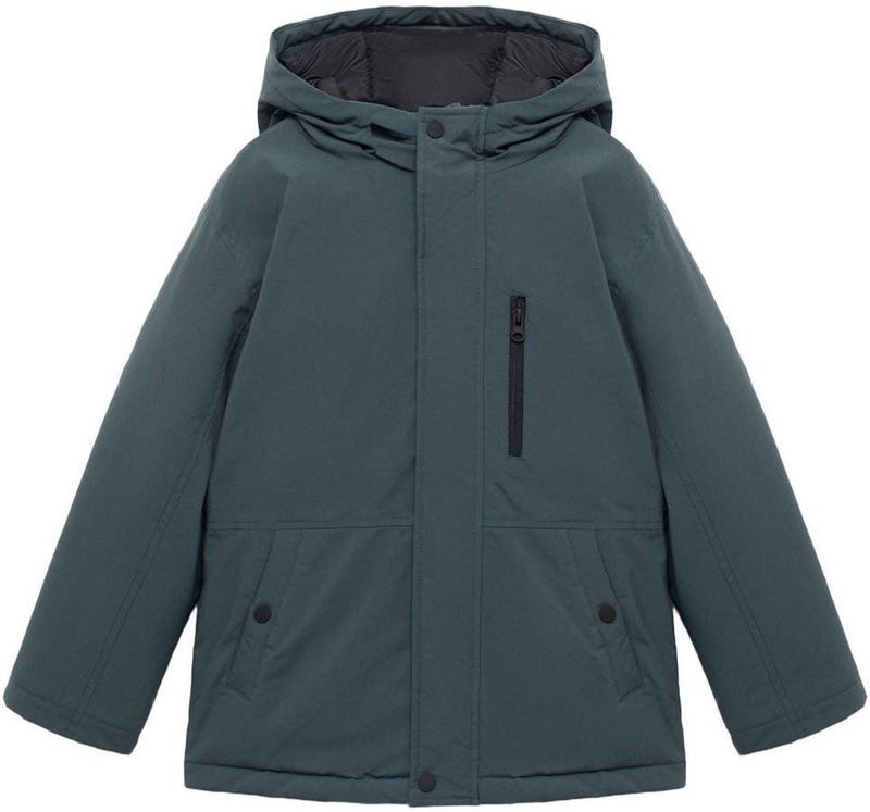 Mango - Kids - Gewatteerde Jas - Blauw