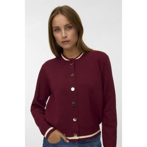 VERO MODA bomberjack donkerrood