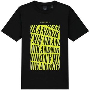 NIK&NIK T-shirt Patty met printopdruk zwart