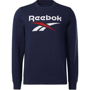 Reebok Classics fleece sweater donkerblauw/wit/rood