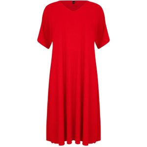 Yoek A-lijn jurk rood