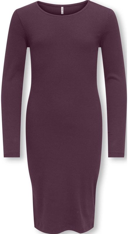 KIDS ONLY GIRL - Midi Jurk - Donkerrood - Bodycon Model