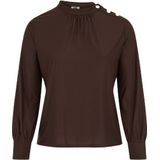 WE Fashion top donkerbruin