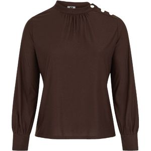 WE Fashion top donkerbruin