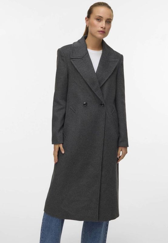 Vmgarner - Jas - Lang - Omkeerbaar - Knoopsluiting met Dubbele Knopenrij