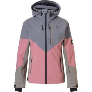 Rehall ski-jack Lou grijs/lila/roze