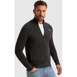 PME Legend - PKC2510322/971 - Vest - Grijs - Zip Jacket Texture Yarn
