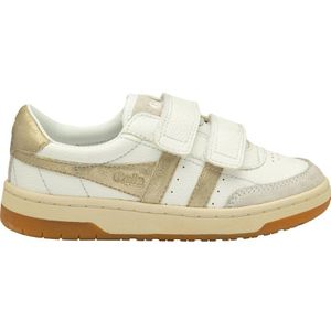 Gola Falcon Mirror leren sneakers wit/goud
