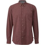 s.Oliver regular geruit casual overhemd donkerrood
