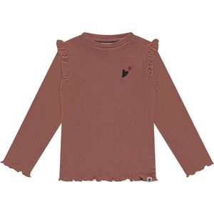 Stains&Stories longsleeve oudroze rib gebreid